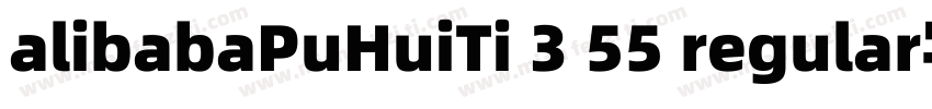 alibabaPuHuiTi 3 55 regular字体字体转换